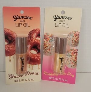 Yumzee Lip Oil Set - Glazed Donut & Birthday Cake Pop